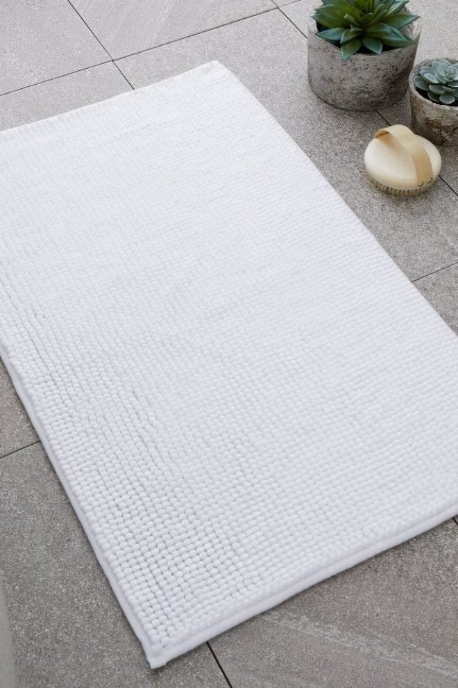 Bobble bath mat - white. Size: 50x80cm BBMAT-WHI-1