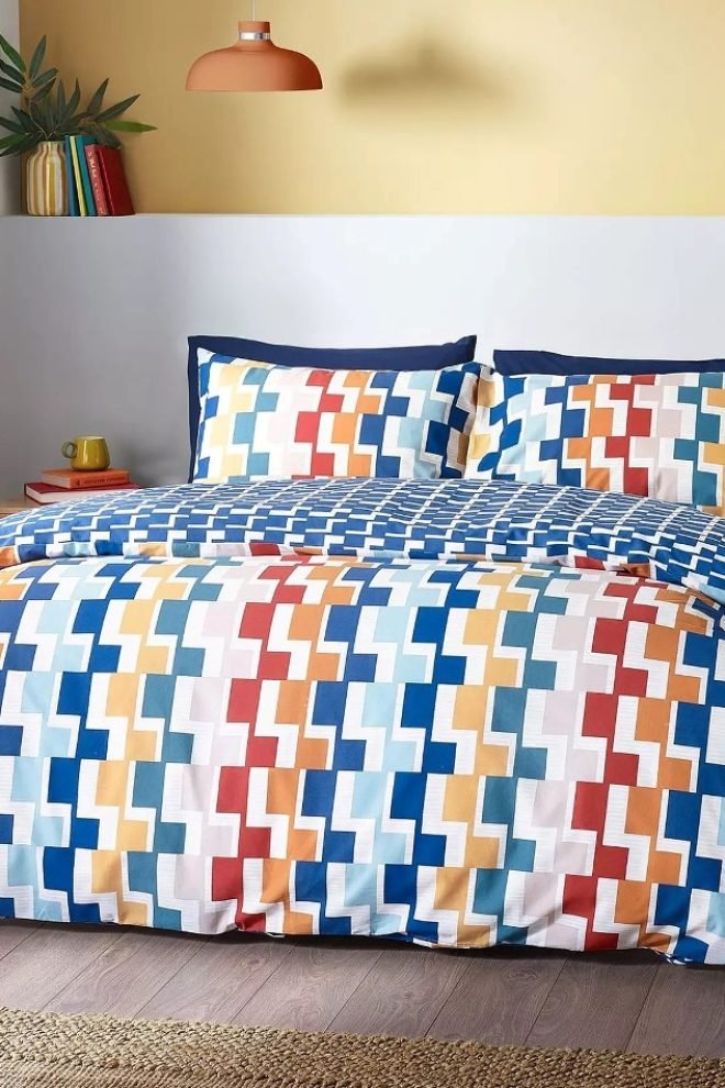 Catherine Lansfield Bryson duvet cover set BRYSON-DUVCOV-1