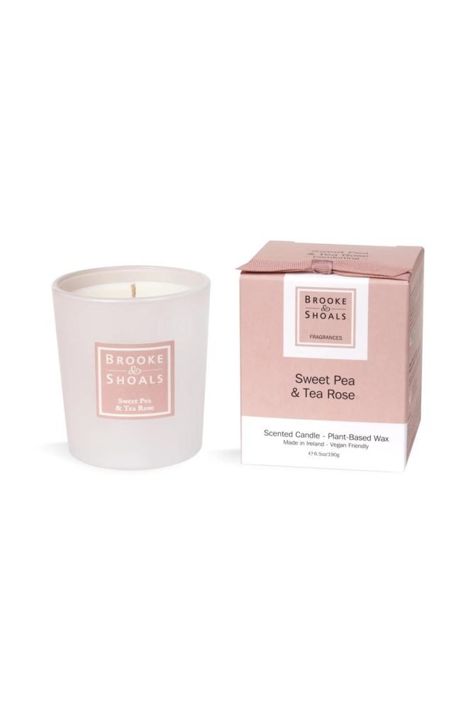 Scented candle - sweet pea & tea rose CAN-SPTR-1