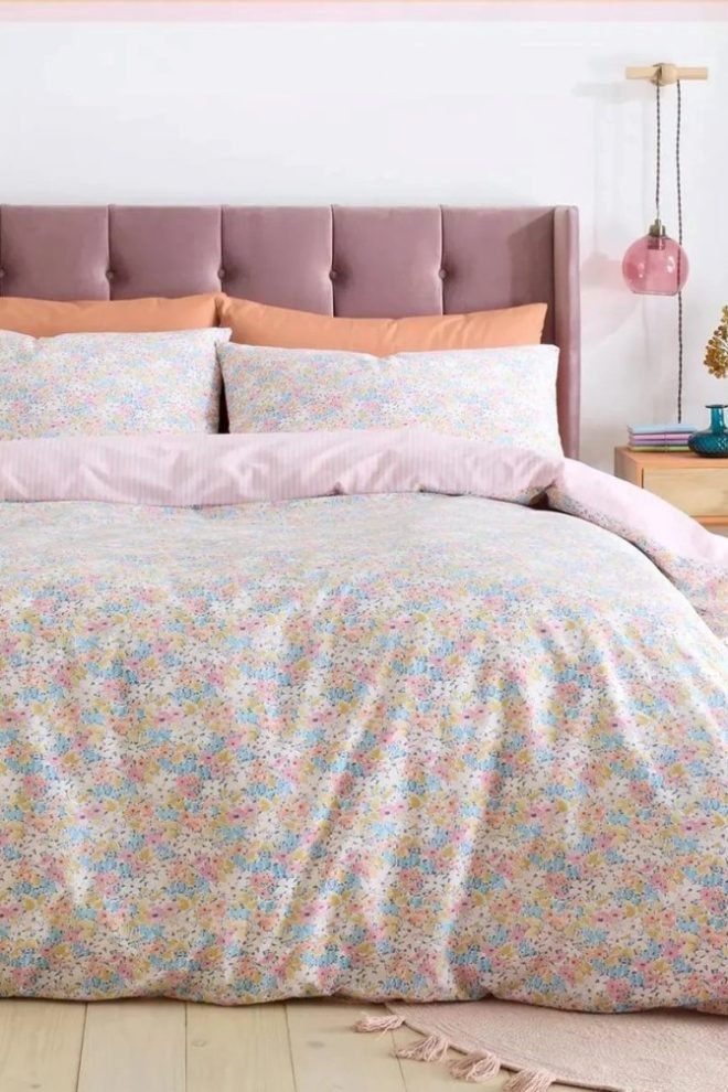 Catherine Lansfield Darcy floral duvet cover set DARCY-DUVCOV-1