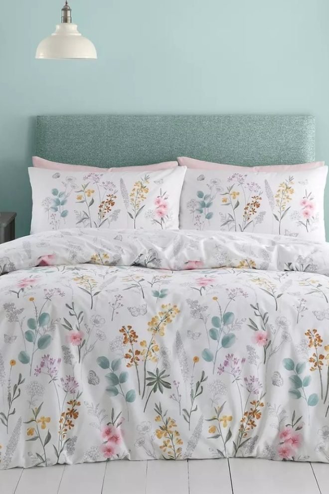 Catherine Lansfield Emilia floral reversible duvet cover EMILIA-DUVCOV-1