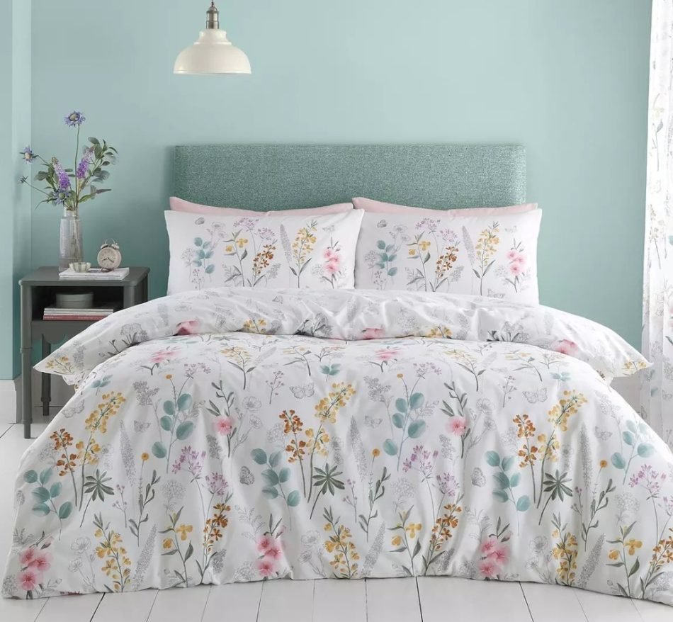 Catherine Lansfield Emilia floral reversible duvet cover EMILIA-DUVCOV-1