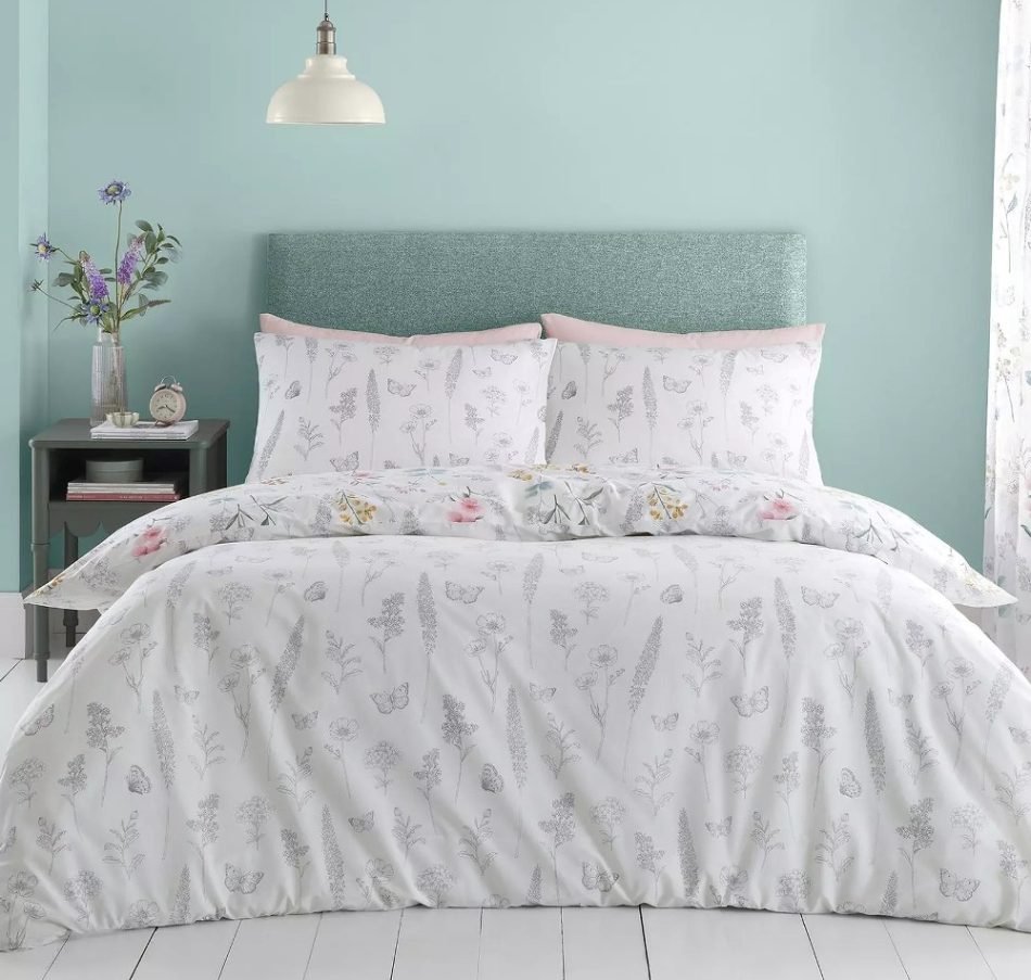 Catherine Lansfield Emilia floral reversible duvet cover EMILIA-DUVCOV-1 - Image 2