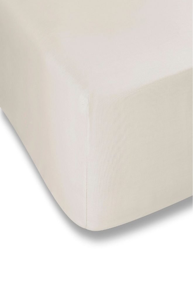 Extra deep (depth: 35cm)  fitted sheet  cream EXDEEP-CREAM-1