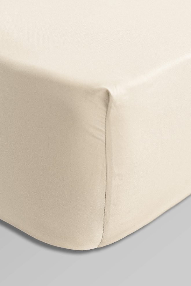 Extra deep (depth: 35cm)  fitted sheet  natural EXDEEP-NATURAL-1