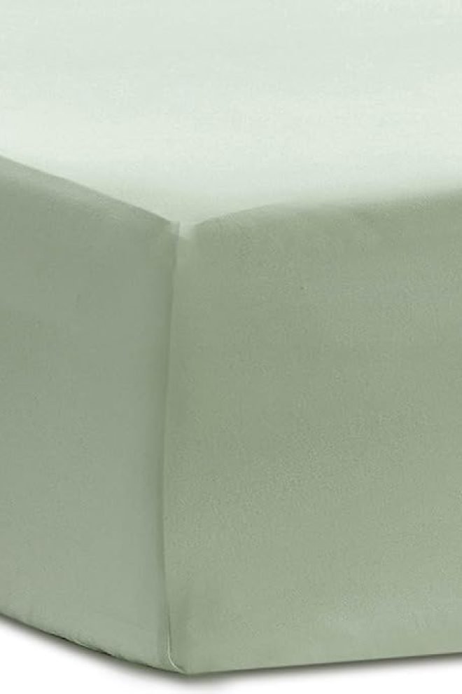 Extra deep (depth: 35cm)  fitted sheet sage EXDEEP-SAGE-1