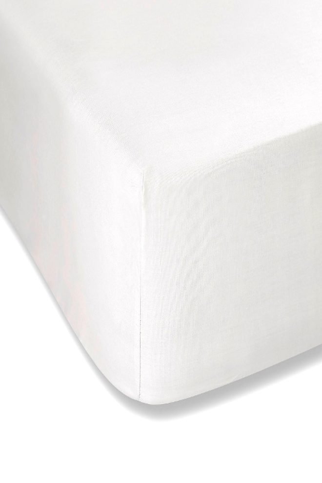 Extra deep (depth: 35cm)  fitted sheet  white EXDEEP-WHITE-1