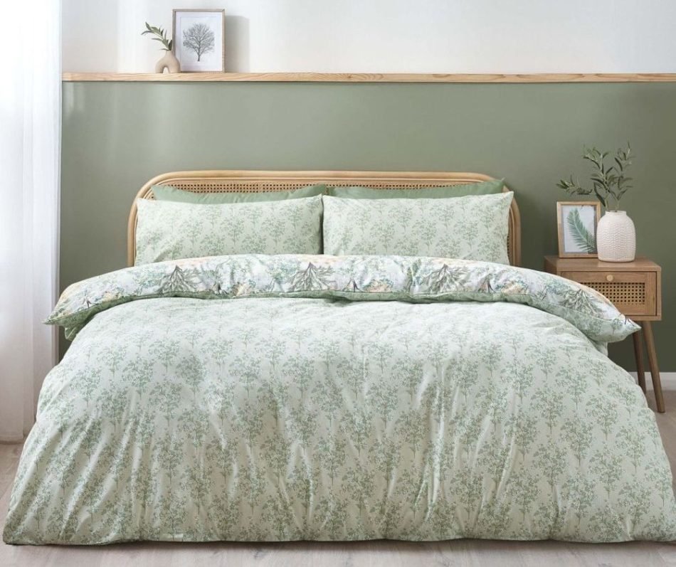 Catherine Lansfield forest blossom reversible duvet cover FOREST-DUVCOV-1 - Image 2