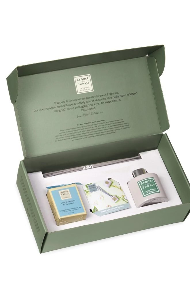 Gift set:  diffuser and small candle - lemon, verbena & bergamot GS-LVB-1