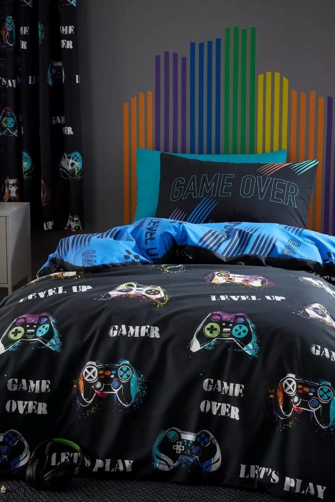 Catherine Landsfield Game Over duvet cover set - multi KIDS-GAME-1