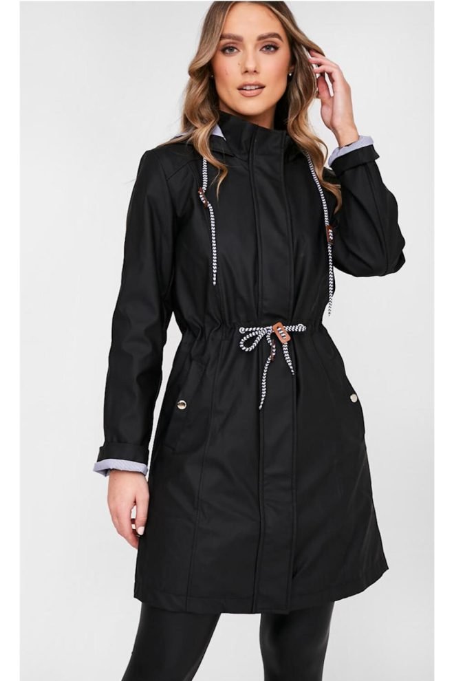 Long timeless blackcoat MA25002-BLK