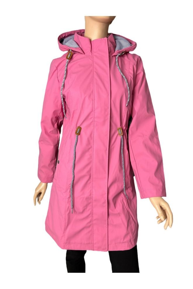 Long pink breeze coat MA25002-PINK