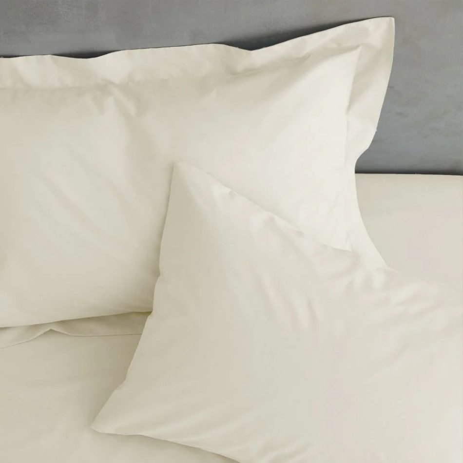 Regular (depth: 25cm) fitted sheet  cream REGFIT-CREAM-1 - Image 2