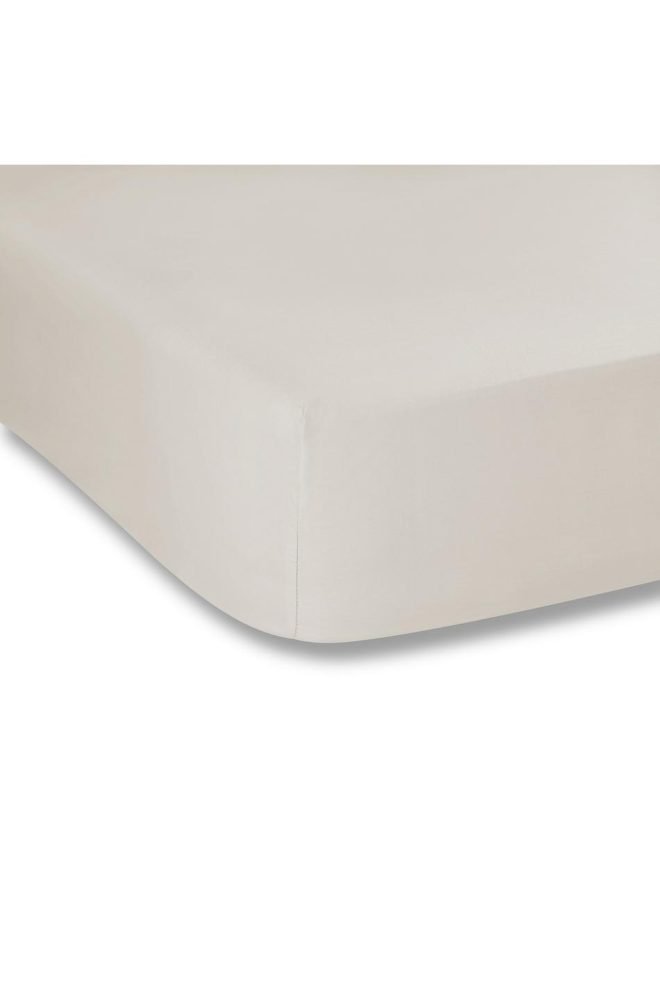 Regular (depth: 25cm) fitted sheet  natural REGFIT-NATURAL-1