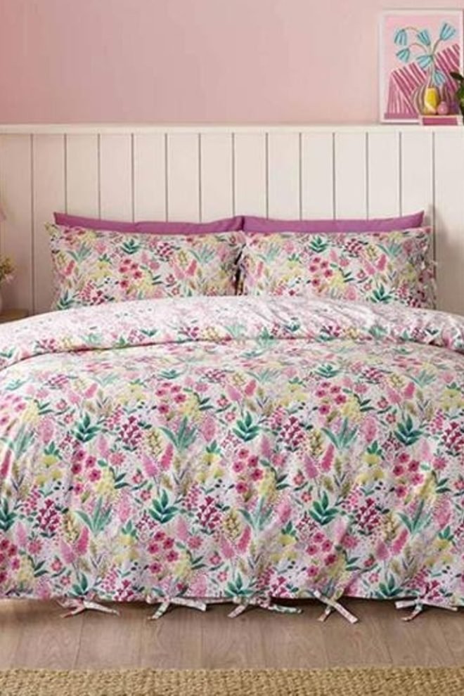 Catherine Lansfield Tilly floral duvet cover set TILLY-DUVCOV-1