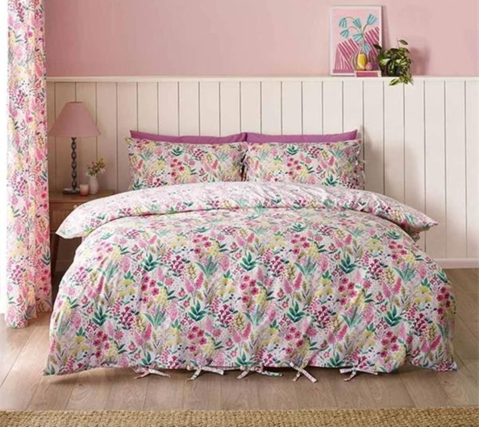 Catherine Lansfield Tilly floral duvet cover set TILLY-DUVCOV-1