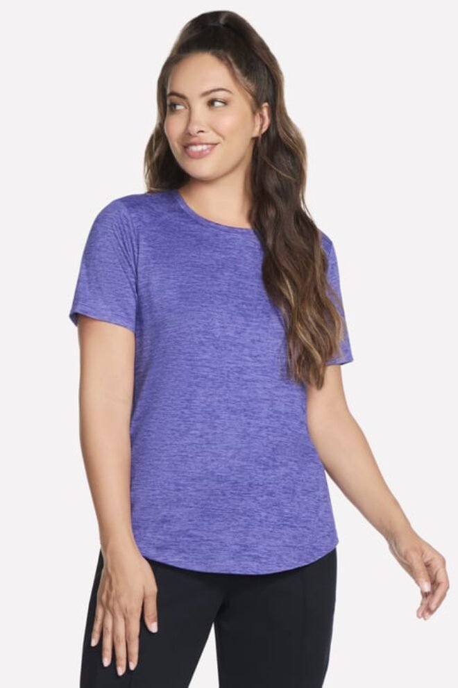GO DRI SWIFT tee in dark purple TS104-DKDP-1