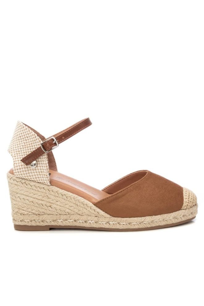 XTI camel espadrille wedge sandal 140746-CAM-1