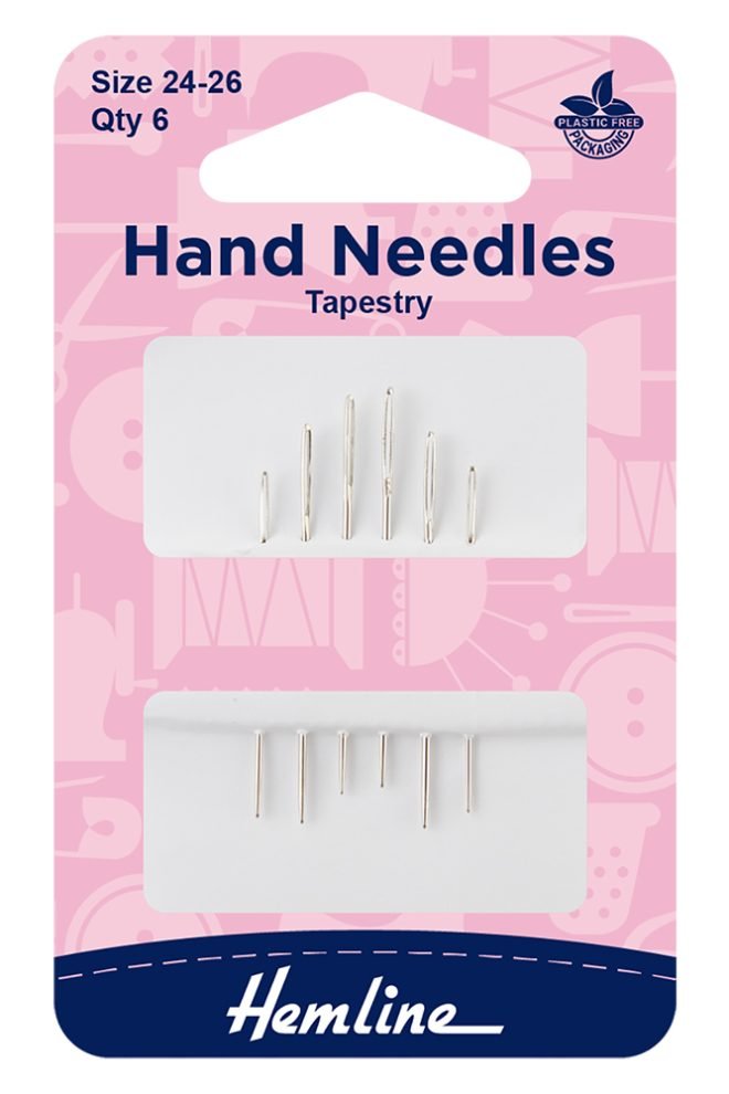 Tapestry hand needles size 24-26 6 pcs 203.2426