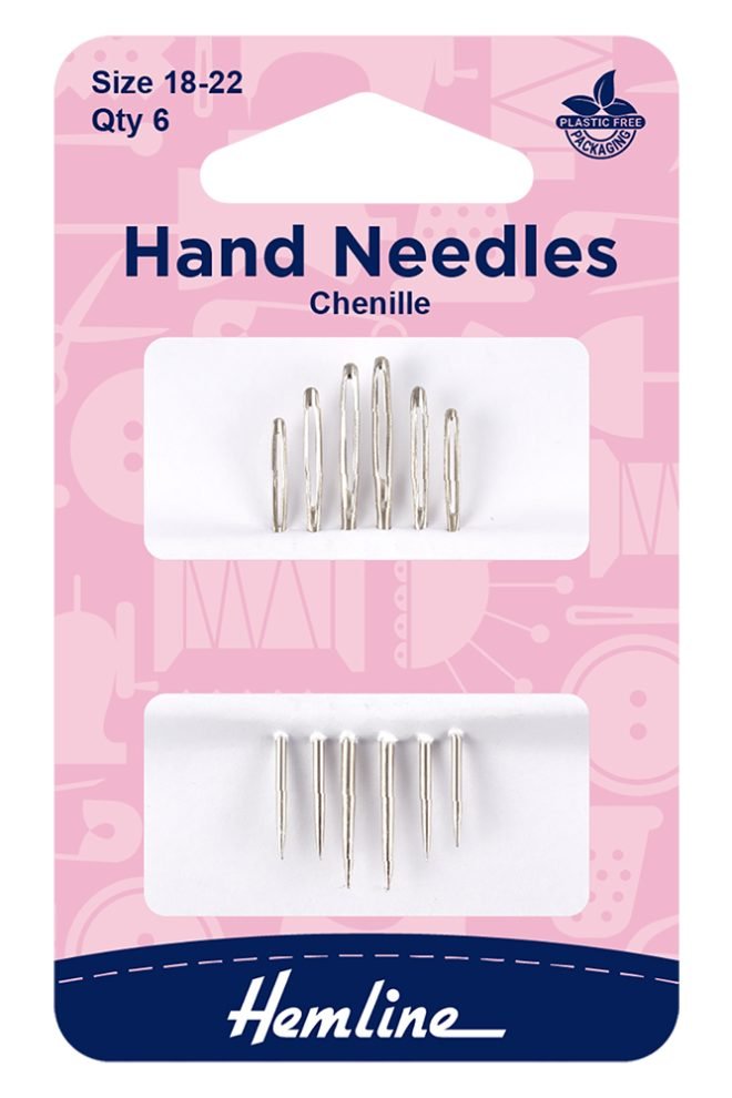 Chenille hand needles size 18-22 6 pcs 205.1822