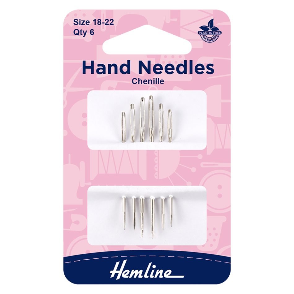 Chenille hand needles size 18-22 6 pcs 205.1822