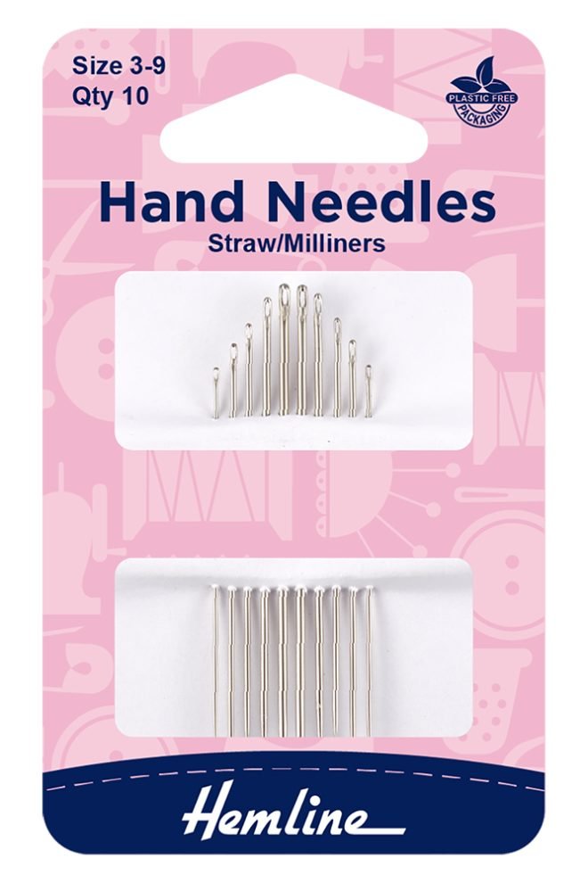 Straw/milliners hand needles size 3-9 10 pcs 207.39