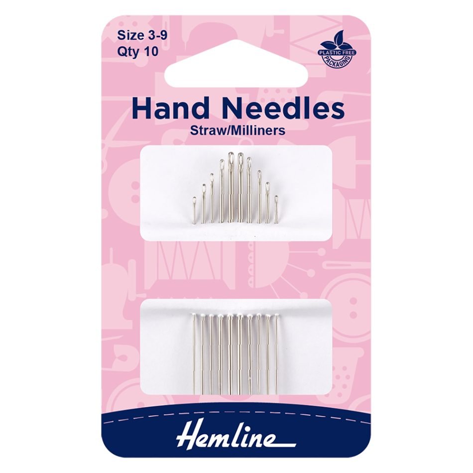 Straw/milliners hand needles size 3-9 10 pcs 207.39