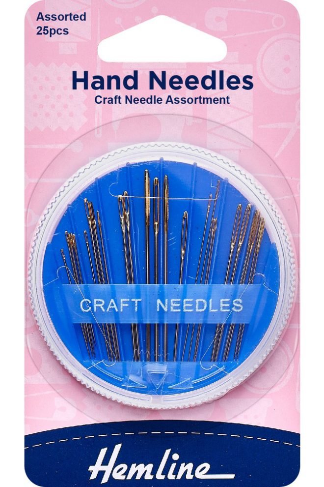 Craft needle assortment hand needles assorted size 25 pcs 210.25