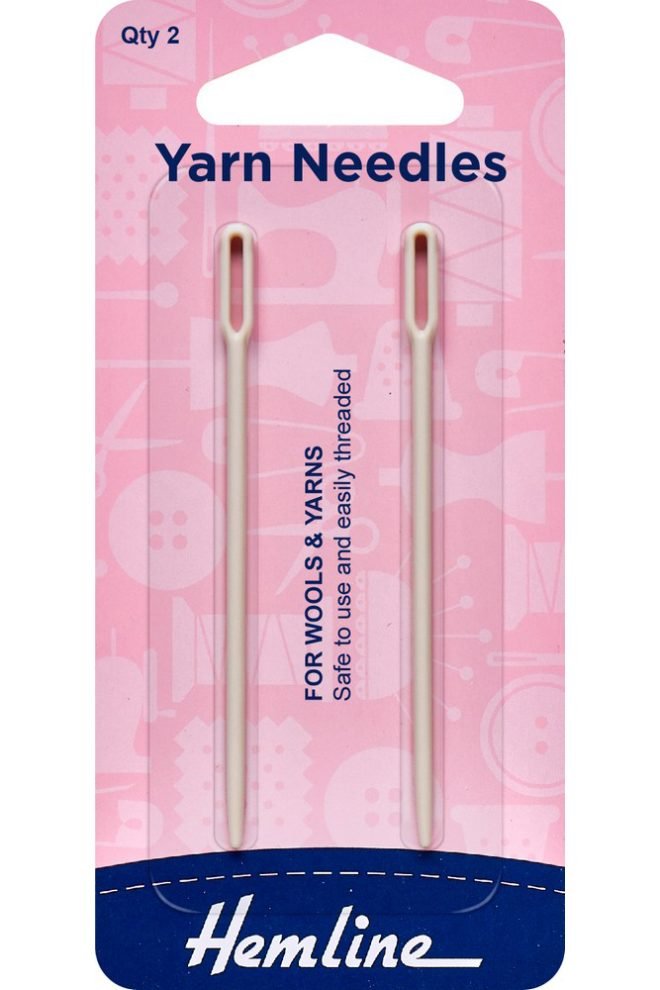 Yarn needles for wools & yarns plastic, 2 pcs 211