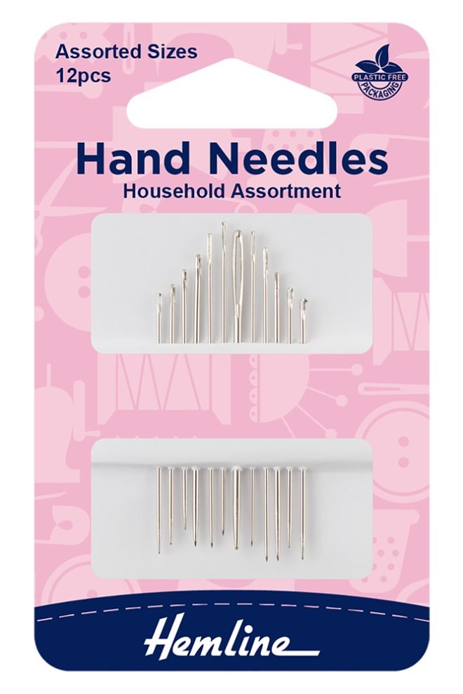 Household assortment hand needles assorted size 12 pcs 214