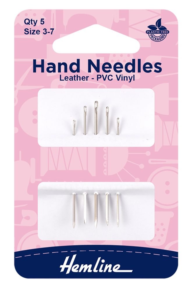 Leather ? PVC vinyl hand needles. size 3-7 5 pcs 217.37