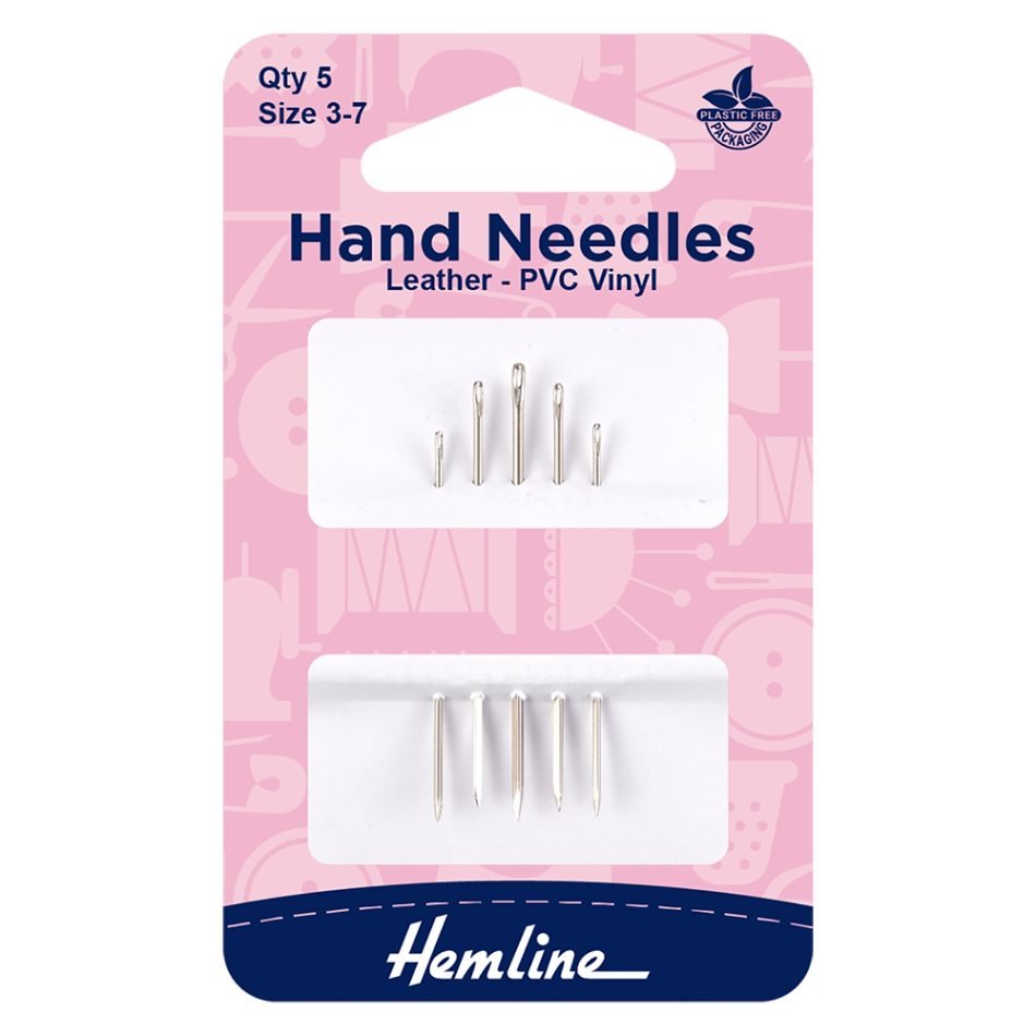 Leather ? PVC vinyl hand needles. size 3-7 5 pcs 217.37