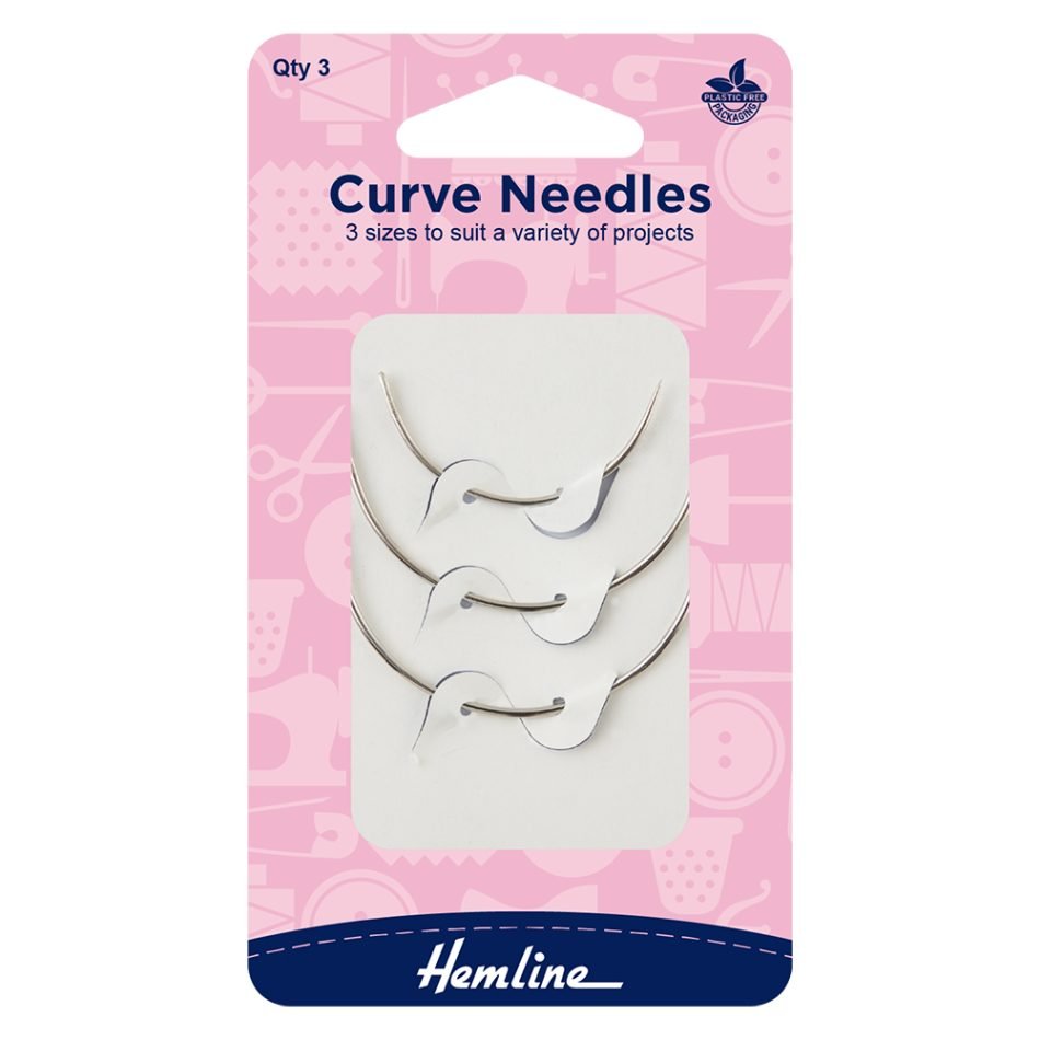 Curved needles 3 sizes to suit a variety of projects assorted size 3 pcs 218