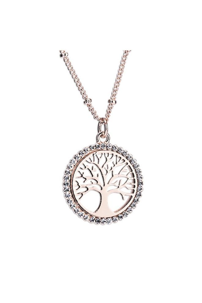 Rose gold tree of life pendant 600007