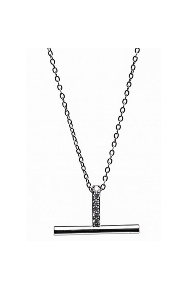Silver T-bar pendant 600062