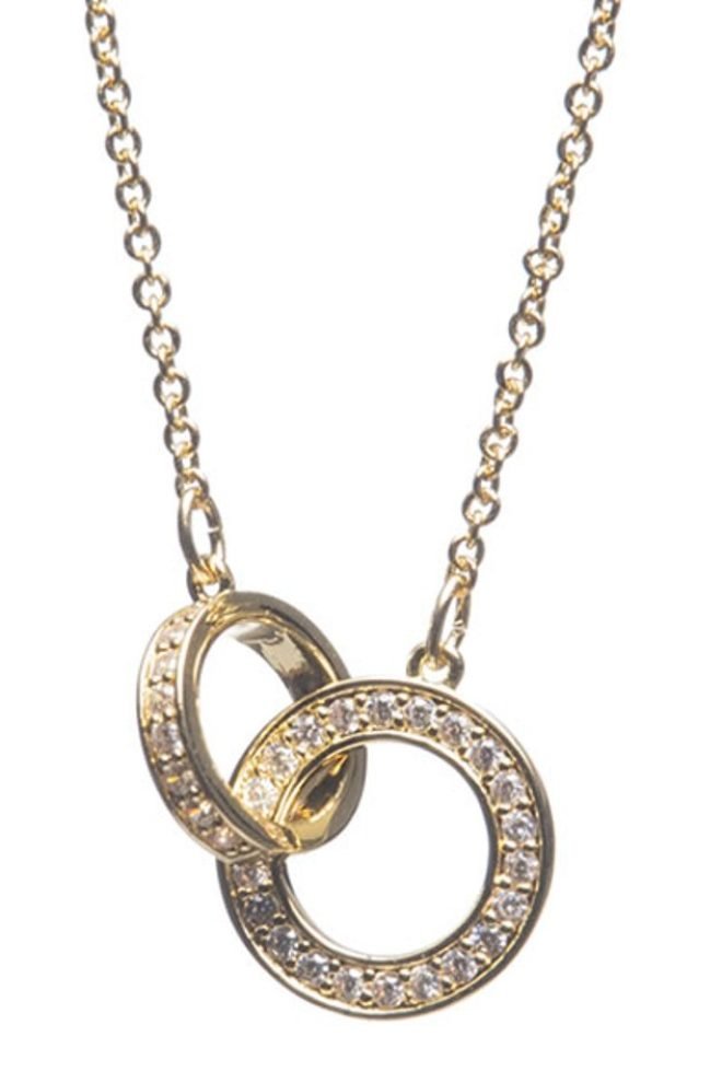 Gold interlocking pendant 600321
