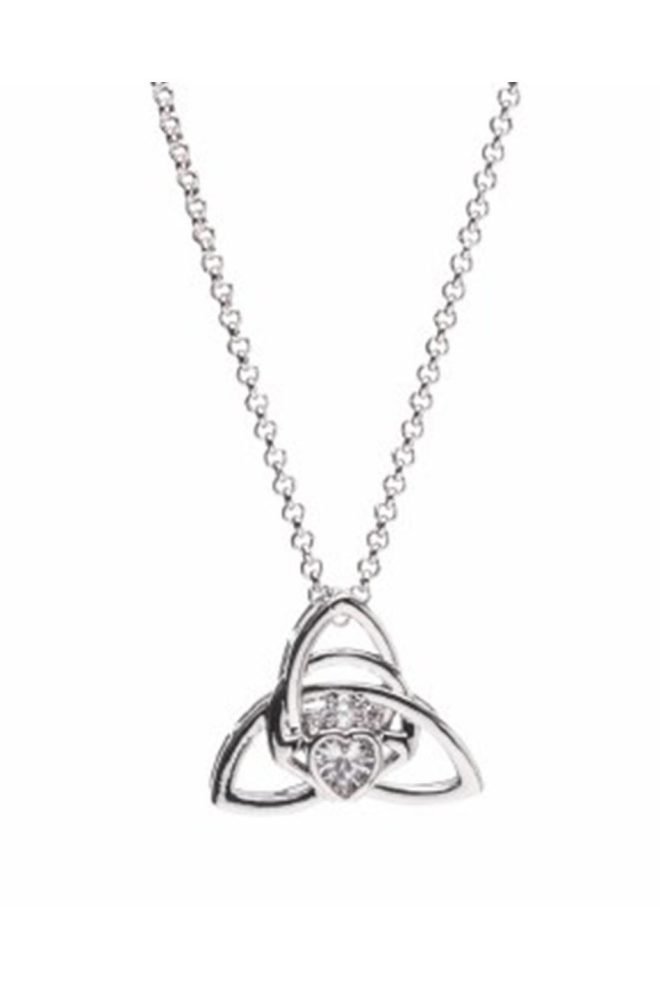 Silver trinity knot pendant 600366