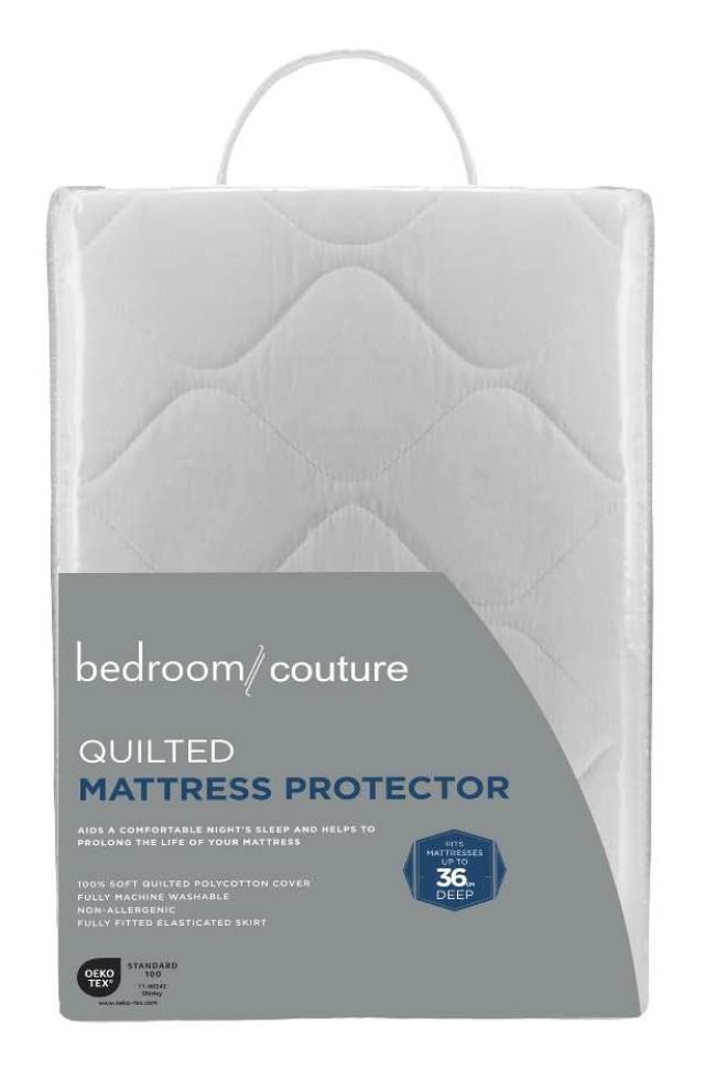 Quilted mattress protector, 36 cm deep. 6109