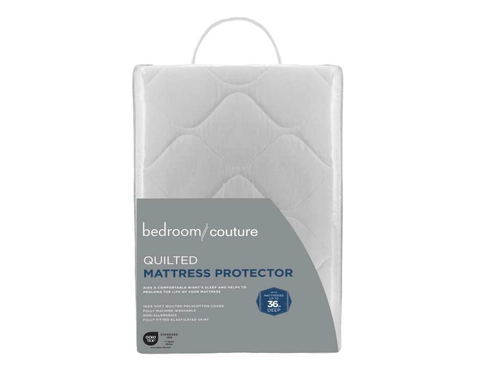 Quilted mattress protector, 36 cm deep. 6109