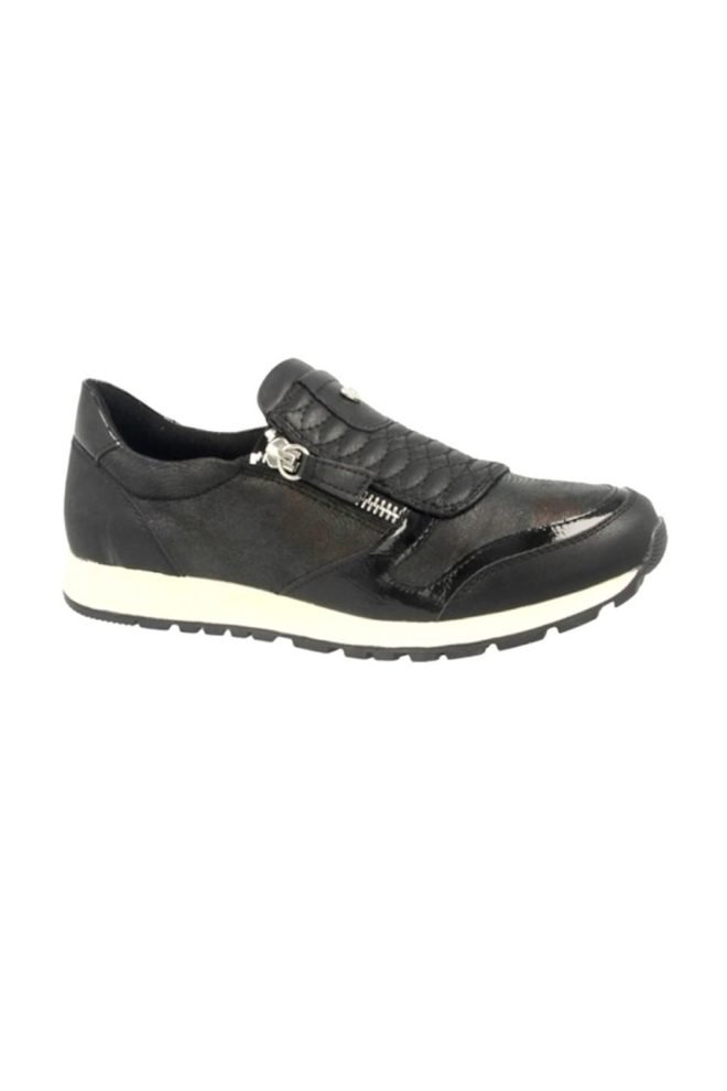 Susst Dizzy casual shoe in black DIZZY-BLK-1