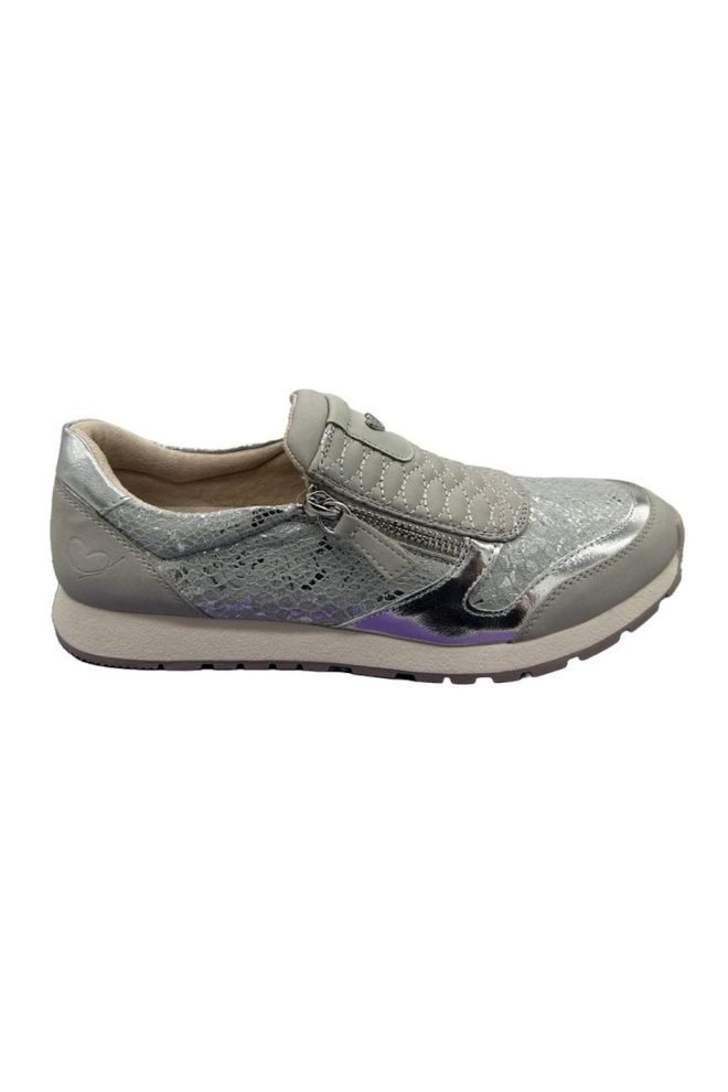 Susst Dizzy casual shoe in silver DIZZY-SILV-1