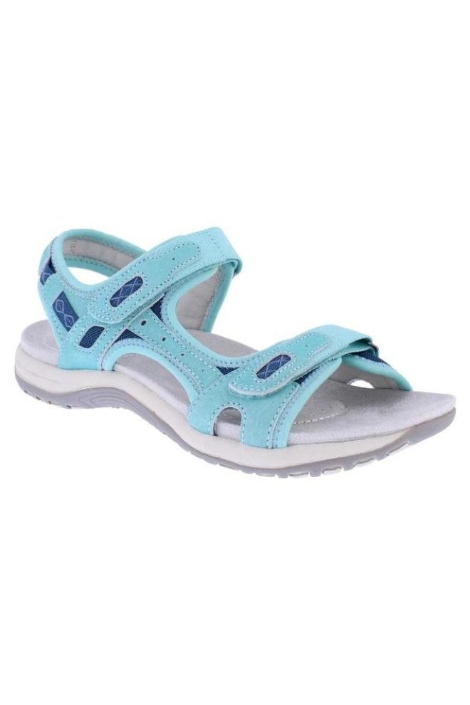 Free Spirit Frisco comfort sandals, aqua blue FRIS-AQUA-1