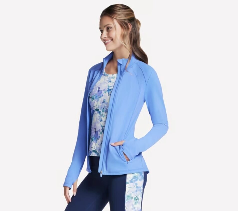 GO WALK Jacket in periwinkle JA132-PERI-1 - Image 2