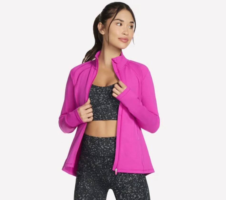 GO WALK Jacket in fuchsia pink JA132-PKPR-1 - Image 2