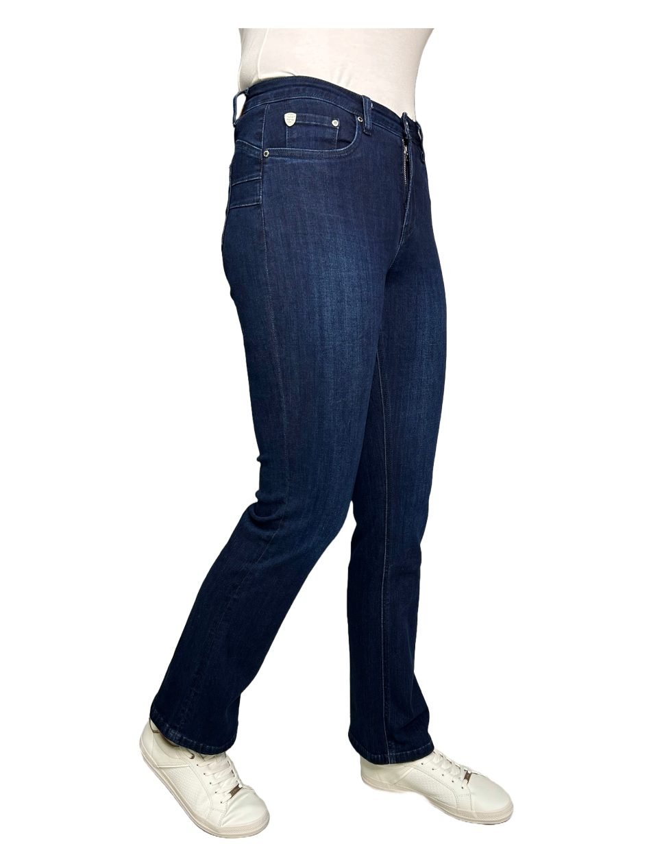 Rant & Rave Maud bootcut leg jeans mid blue RR41-N27-1 - Image 2