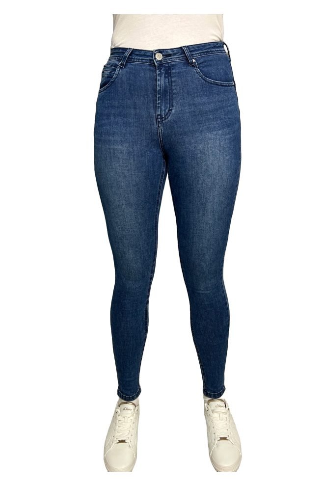Rant & Rave Maggie skinny leg jeans mid blue RR41-N32-1