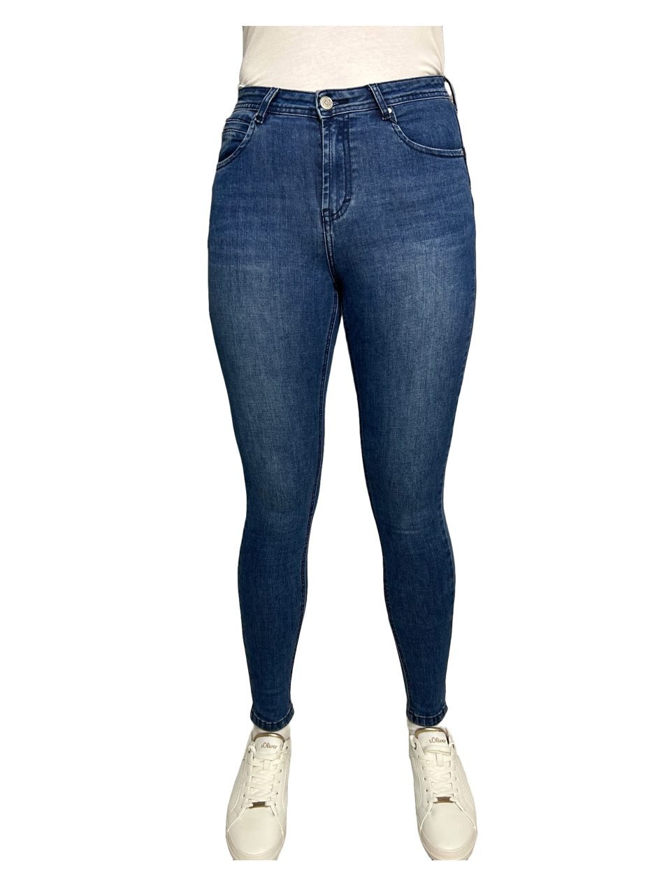 Rant & Rave Maggie skinny leg jeans mid blue RR41-N32-1