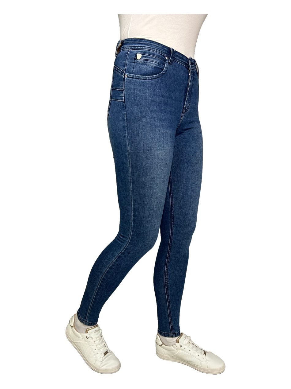Rant & Rave Maggie skinny leg jeans mid blue RR41-N32-1 - Image 2