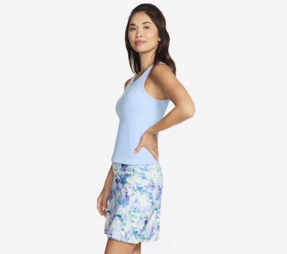 GO WALK shelf bra tank in light blue TT20-WLV-1 - Image 2
