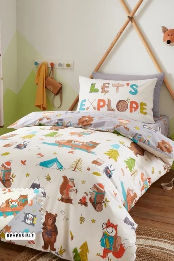 Catherine Lansfield Woodland Adventure duvet cover set.  WOOD-DUVCOV-1